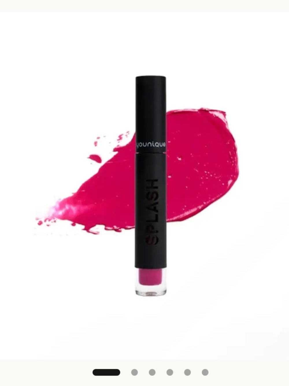 Younique Splash Liquid Lipstick -feeling fuchsia